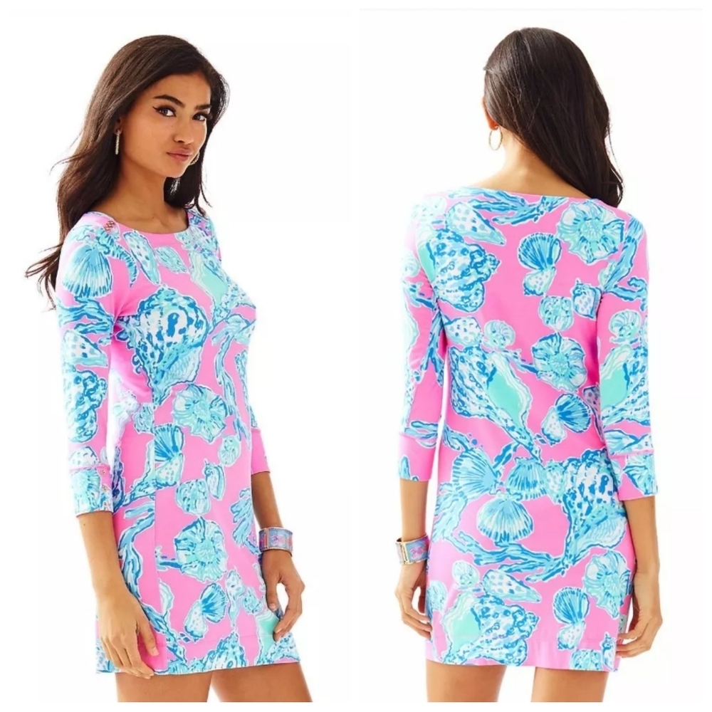 Lilly pulitzer sophie dress pink pout barefoot M